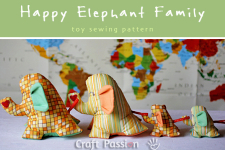 elephant toy pattern by craft passion