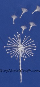 Embroidered Dandelion