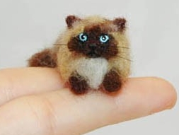 felted kitty