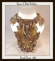 hannah rachel beaded statement necklace