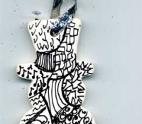 scrappingbydesign Zentagle Christmas ornament