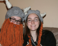 Crochet Viking hat by The Hollie Bearries