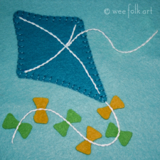 kite applique pattern by wee folk art