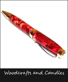 woodcrafts and candles